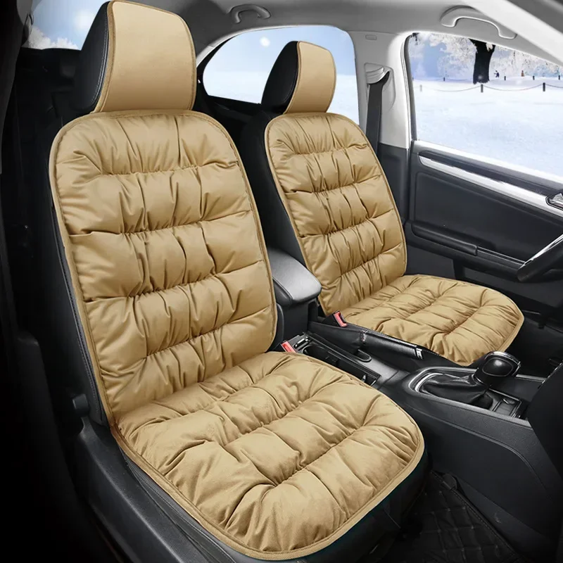 

Original 1pcs Car Seat Cushion Winter Car Seat Cover Cotton Liner Soft Fleece Seat Cover Flocking Seat Cover