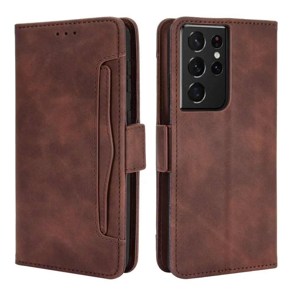 S21 S 22 Ultra 5G Flip Case Removable Card Leather Cover for Samsung Galaxy S22 Plus Case Samsung S 21 FE S20 Wallet Etui Coque