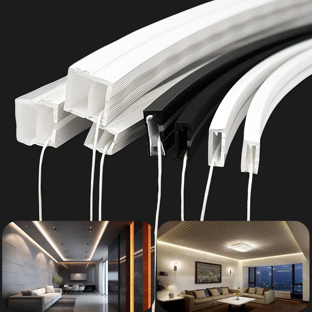 IP67 Waterproof Led Neon Silicone Flexible Cover Tube Suitable For WS2812B WS2811 5050 RGB 5mm 8mm 10mm 12mm PCB Light Strip