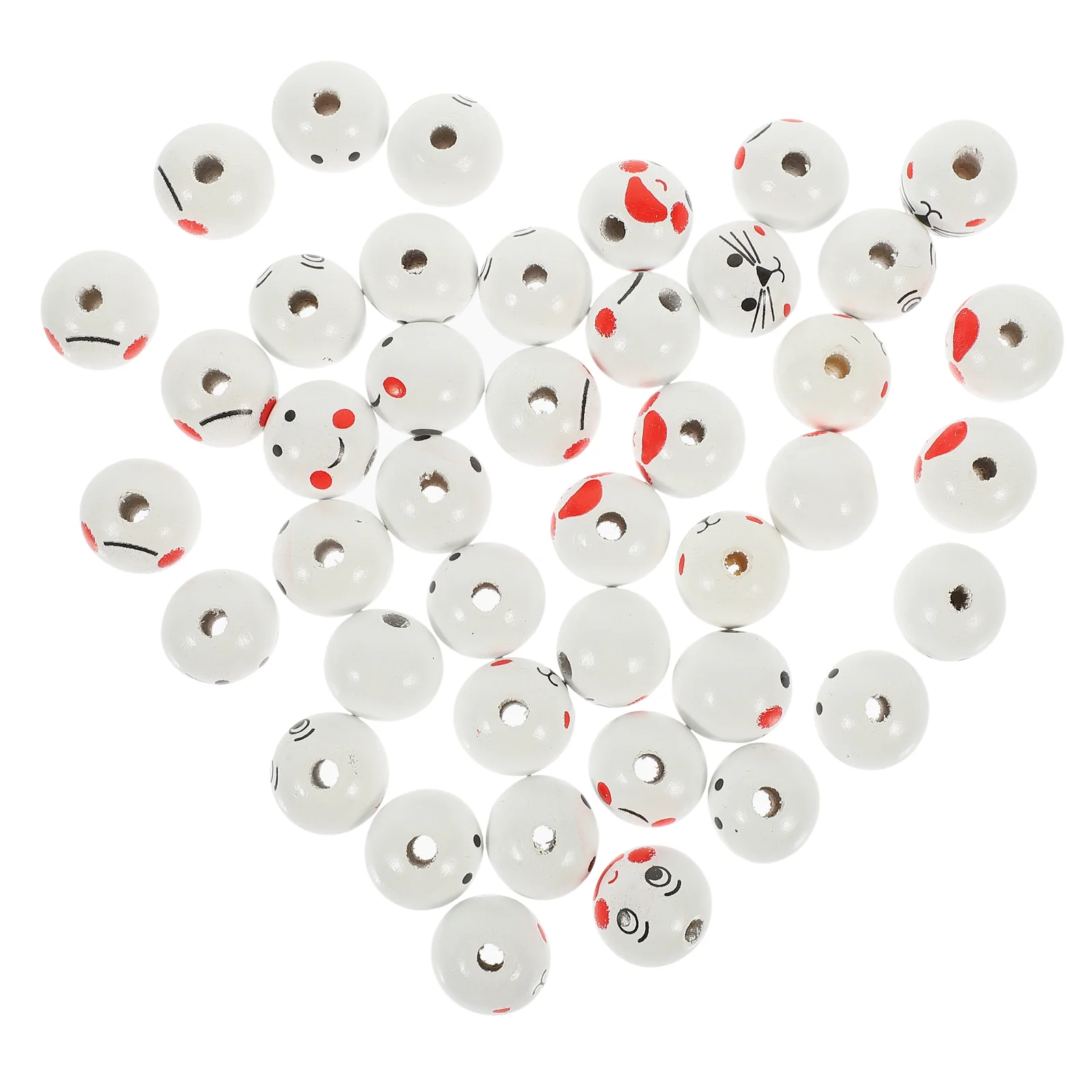 

Lotus Tree Smile Face Beads Craft Making Loose Charms Wooden Decor Jewelry Bulk