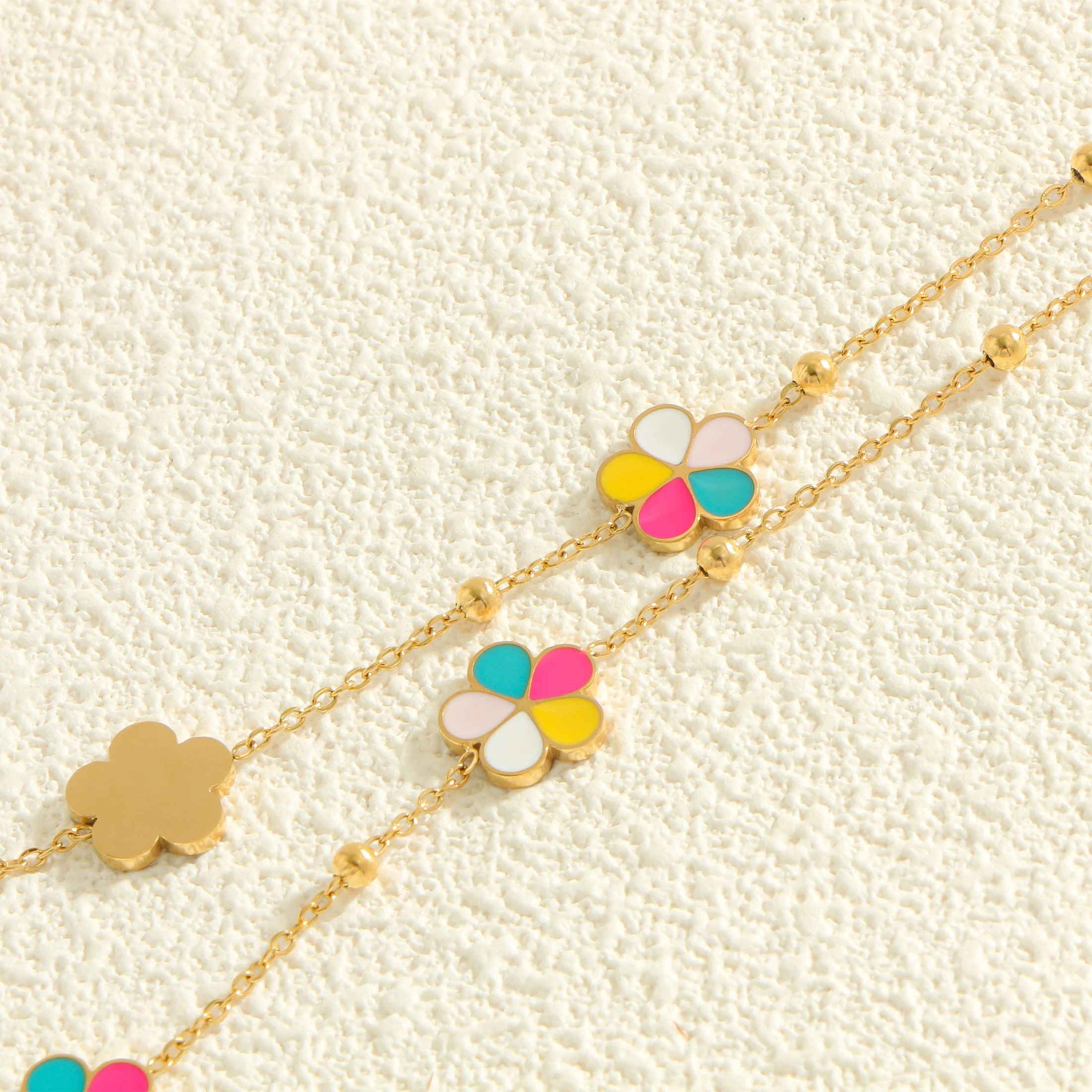 Модное Минималистское Ожерелье С Цветочным Кулоном Унисекс Повседневная Одежда