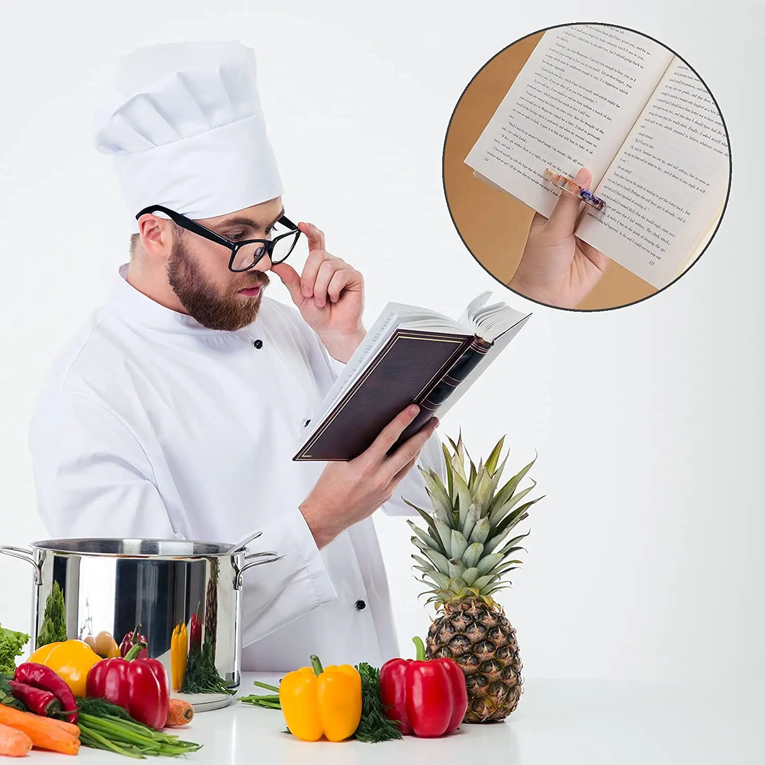 

2 шт., подставки для книг с высушенными цветами из смолы