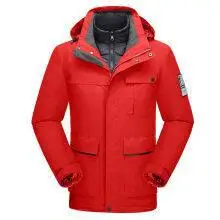 2022New Down Liner Two-piece Three-in-one Lovers' Jackets for Outdoor Sports Windproof Waterproof Warm Jackets for Men and Women