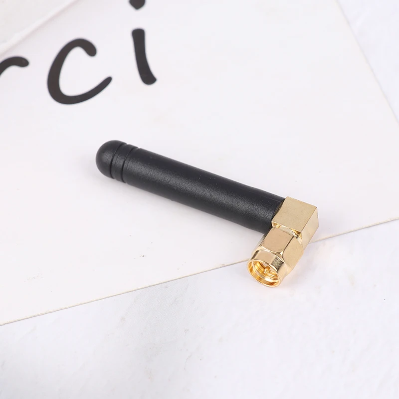 GSM Omnidirectional High Gain Rubber Rod Antenna Curved Elbow WiFi Module DTU Internal Pin 3dBI