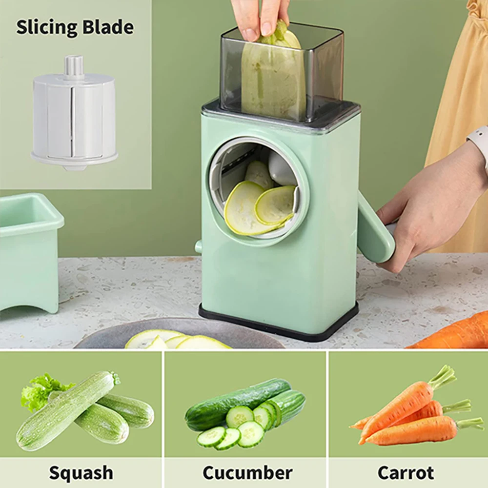 

3 Food Veget Fruit In1 Cutter Potato Chopper Hand Home Kitchen Slicer Accessorie Multifunctional Vegetable Tool Shredder Grater