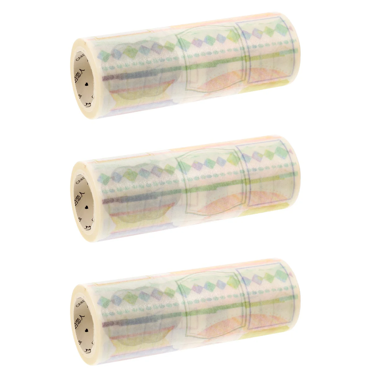 

3 Rolls DIY Paper Tape Crafting Tape Gift Wrapping Tapes Vintage Scrapbook Border Notebook Paper Sticker Crafts Tape