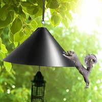 squirrel divider squirrel baffle anti squirrel cover for bird feeder pole larger wider outside hang mount bird house guard