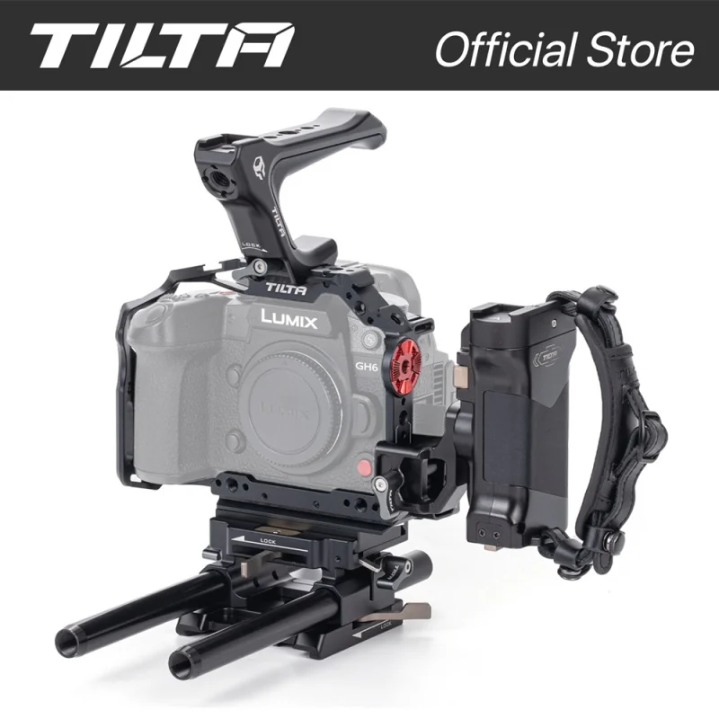 

TILTA LUMIX GH6 TA-T15-B-B Full Camera Cage for Panasonic GH6 Pro Kit Black SLR Micro Single Camera Accessories Protection