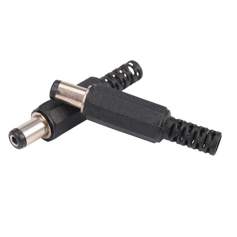 

40 шт., мужские разъемы для источника питания, 5, 5 х2, 1 мм