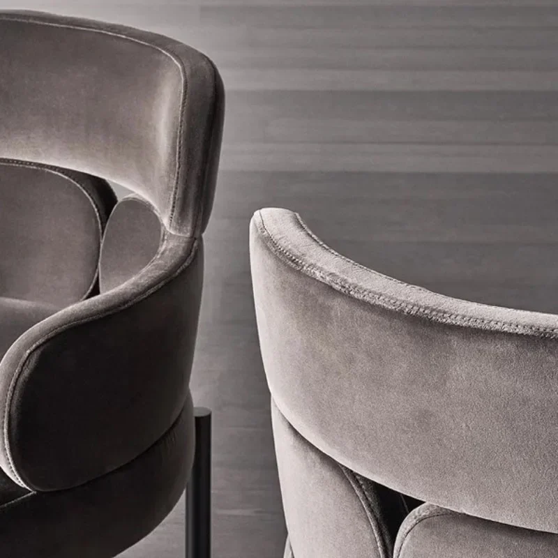 Moderne comfortabele эргономичные eetkamerstoelen Esthetisch дизайн Accent Fauteuil Keuken Leren шезлонги Salle Manger