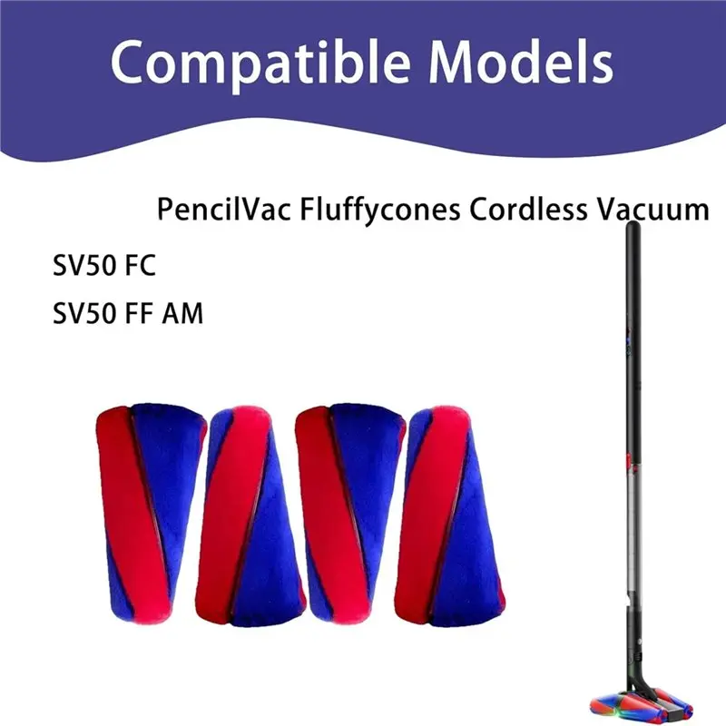 Фото Щетка-ролик для Dyson Pencilvac Fluffycones SV50, запасные части для пылесоса Dyson, моющиеся щетки-A36R №2