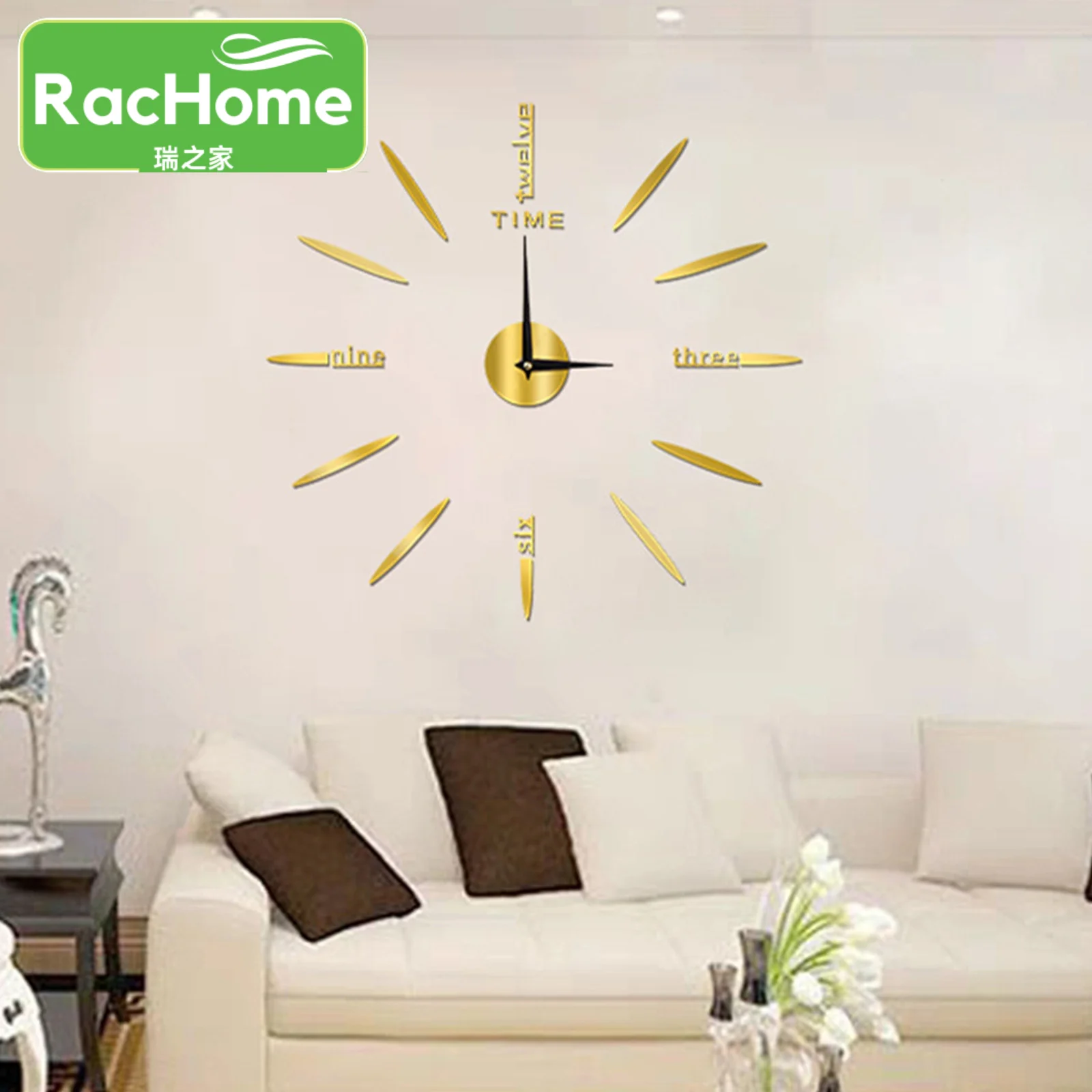 Цифровые настенные 3d-часы сделай сам зеркальные бесшумные акриловые украшения