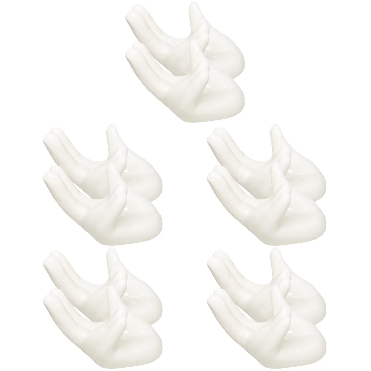 

10 Kitchen Ceramic Egg Holder Hand-shaped Egg Cup Egg Container Small Egg Cup Kitchen