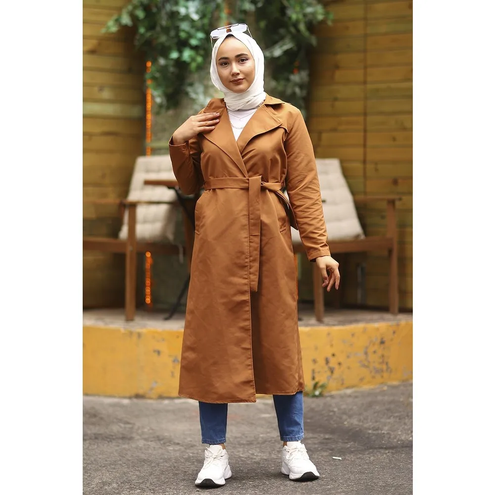 

Тренчкот с поясом Dorlie-коричневый