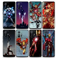 phone case for xiaomi mi 11i 11 12 11x 11t poco x3 nfc m3 pro f3 gt m4 silicone case funda capa shell cover marvel hero iron man