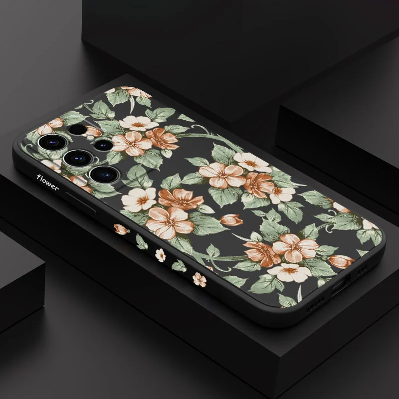 

Garland Flower Phone Case For Samsung Galaxy S23 S22 S21 S20 S10 S10E S9 Ultra Plus FE Note 20 Ultra 10 9 Plus Cover