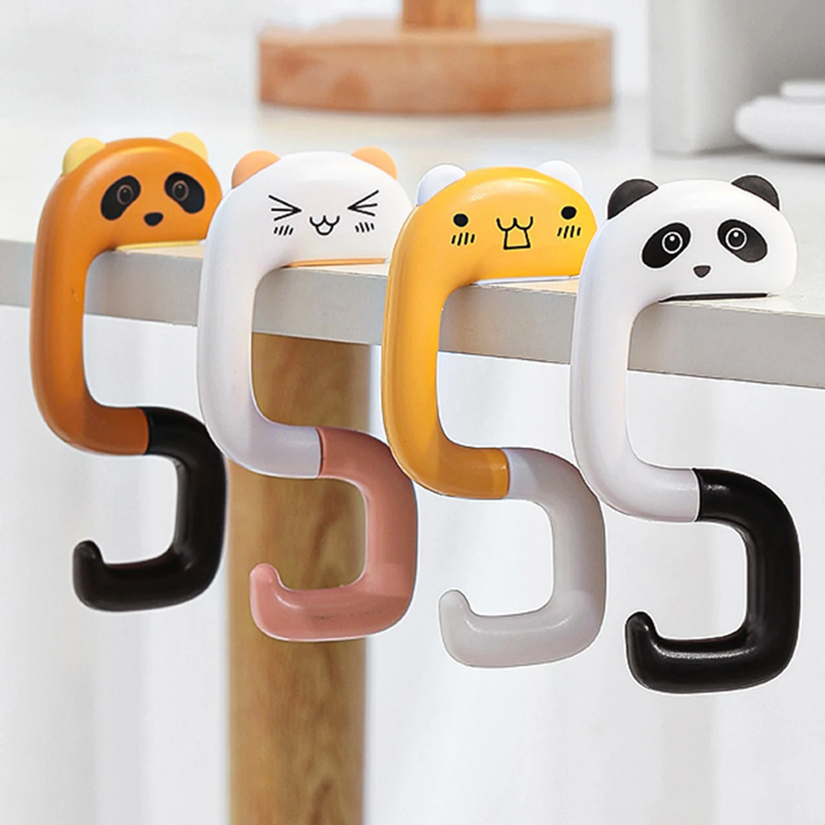 

Bag Table Hook Foldable Portable Purse Hooks Cute Animal Shape Handbag Hangers Purse Holder Heavy-Resistance Bag Hanger Bag