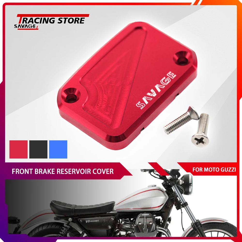 Motorcycle Front Brake Reservoir Cover For MOTO GUZZI V7 Racer Classic/Stornello V9 BOBBER 850 ROAMER Oil Pump Cap Accessories