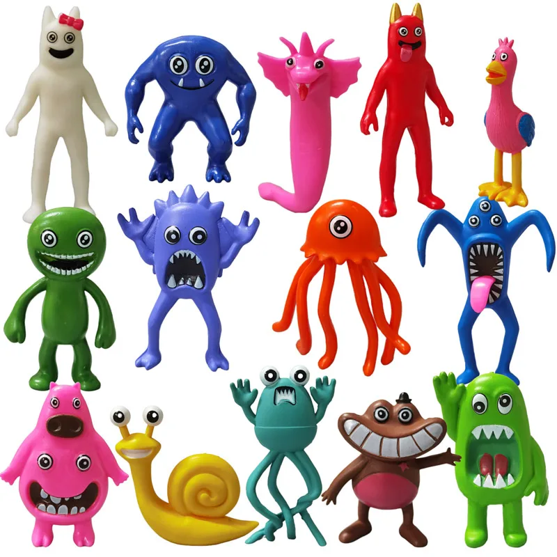 

6/12pcs Banban 4 Garden Monster Figures Dolls Banban 3 Keychain Garden Of Banban 2 1 Figurine Toys For Children Birthday Gifts
