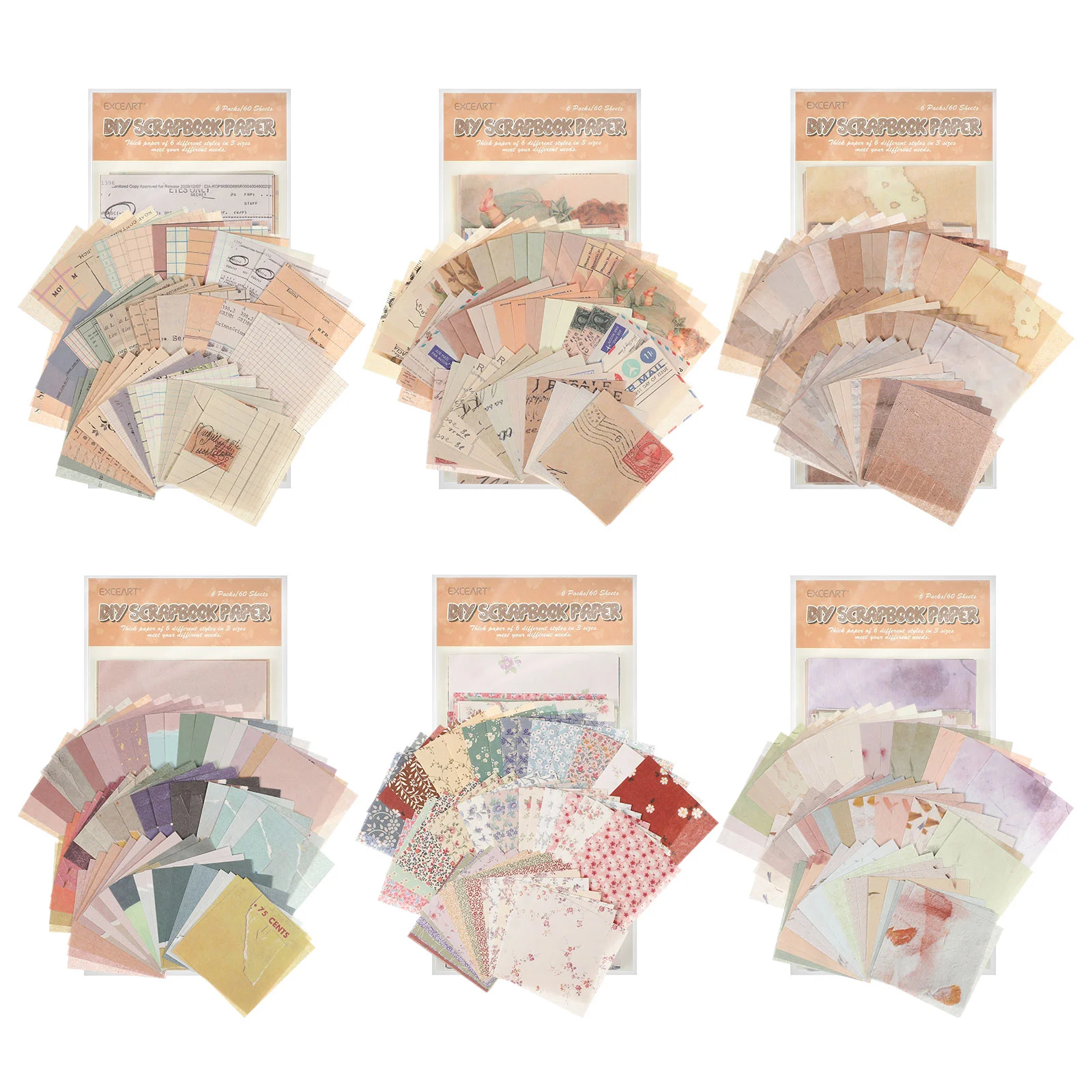 

Pocket Backing Paper Journaling Vintage Scrapbook Supplies Adhesive Stickers Copper Sulfate Scrapbooking Retro