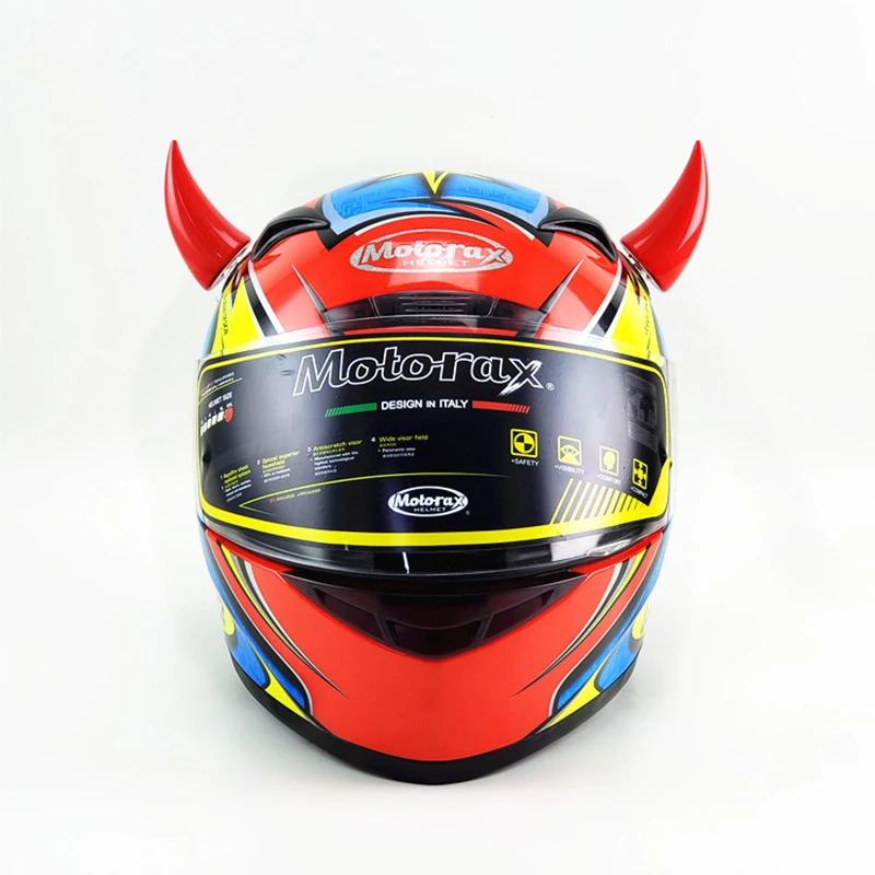 1~10PCS Helmet Decoration Durable Universal Colorful Car Styling Accessories Motorcycle Devil Horn