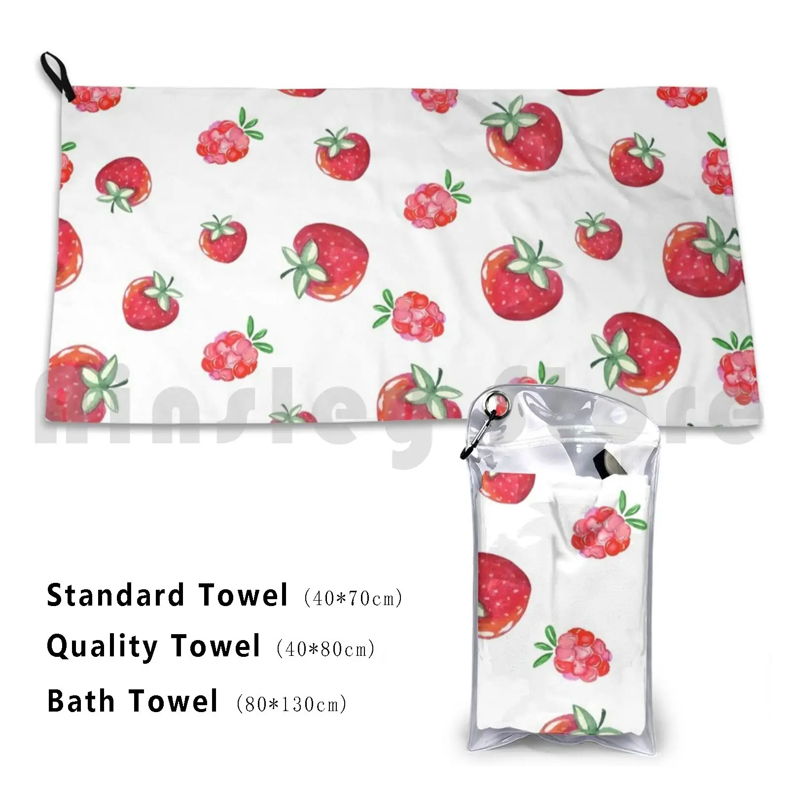 Bath Towel Paint Autumn Splash Fruit