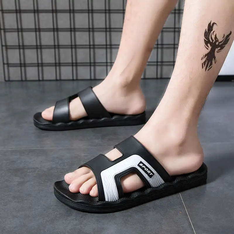 

Thong Sandals Size 38 Pool Slippers Luxury Brand High Quality Massage Flip Flops Teenage Shoes For Man Race Tennis Size 11.5