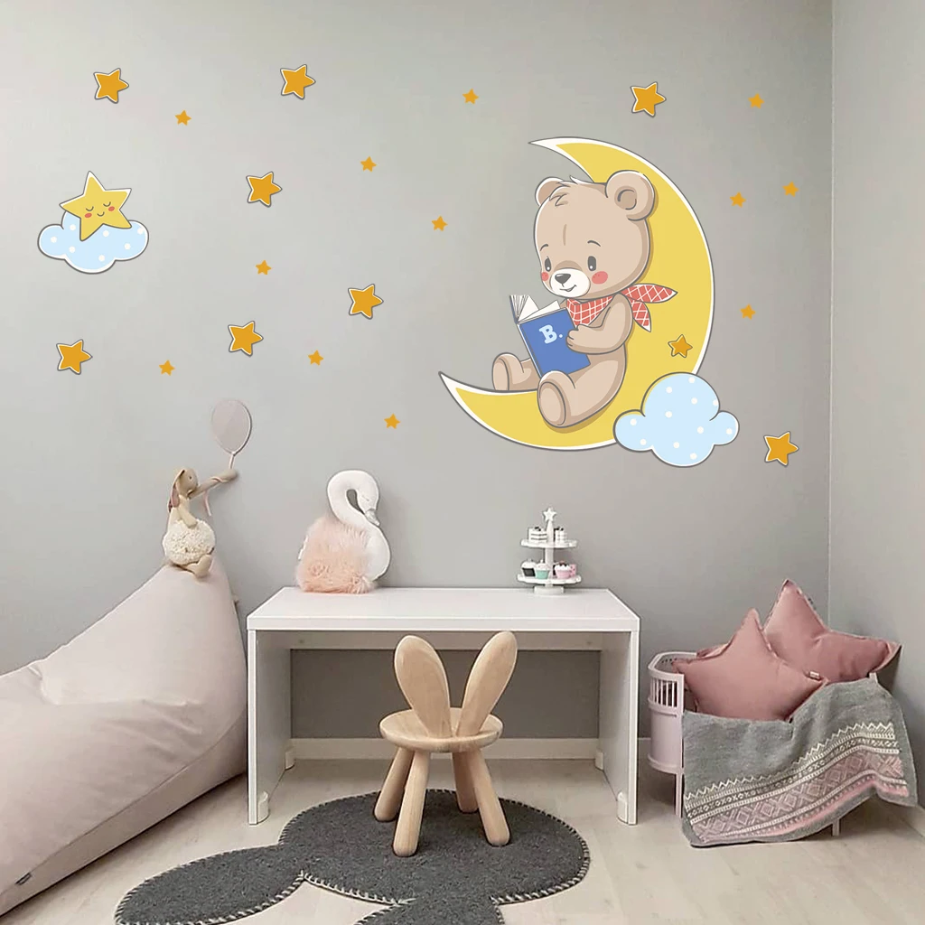 3d наклейки на стену Медведь |