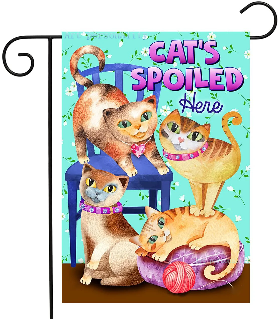 Флаг для домашних животных 12 5x18 дюймов с кошками