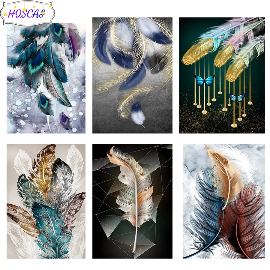 5d AB diamond embroidery abstract art feather Modern decor cross stitch mosaic diamond painting full square/round drill pictures