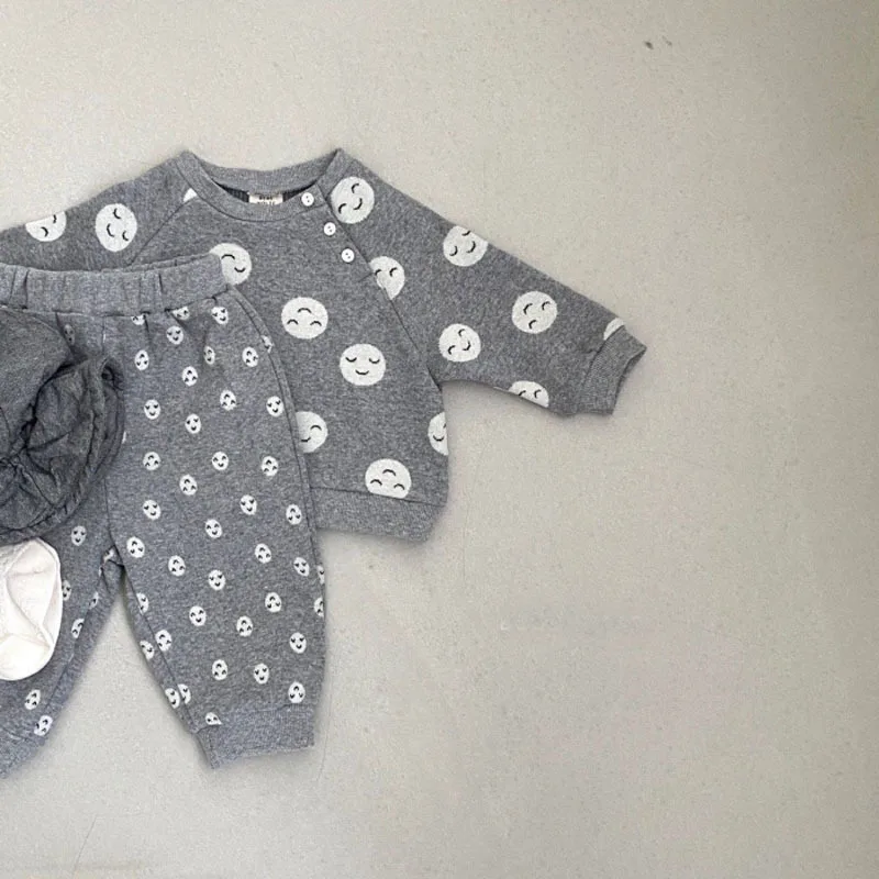 Freely Move Korean Baby Cotton Clothing Sets Kids Boys Girls Autumn Loose Cute Tracksuit Pullovers Tops+Pants 2PCS Sets Clothes