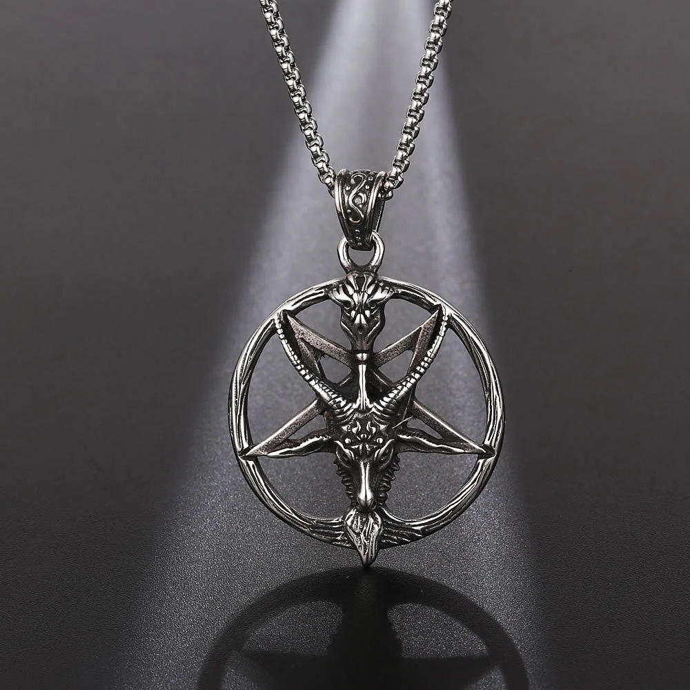 Ожерелье с подвеской в виде головы змеи Сатаны | Украшения и аксессуары