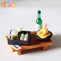 miniature items food japanese sushi fish tempura bento box for bjd doll accessories dollhouse pretend play game young girls toys