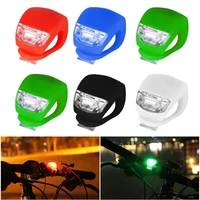 bicycle frog taillight led silicone bike front rear light waterproof night cycling safety warning lamps bicycle accessories