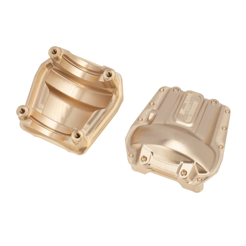 

2Pcs Brass Diff Cover Heavy Duty Differential Axle Housing For Axial SCX6 AXI05000 1/6 RC Crawler Car Upgrades Parts