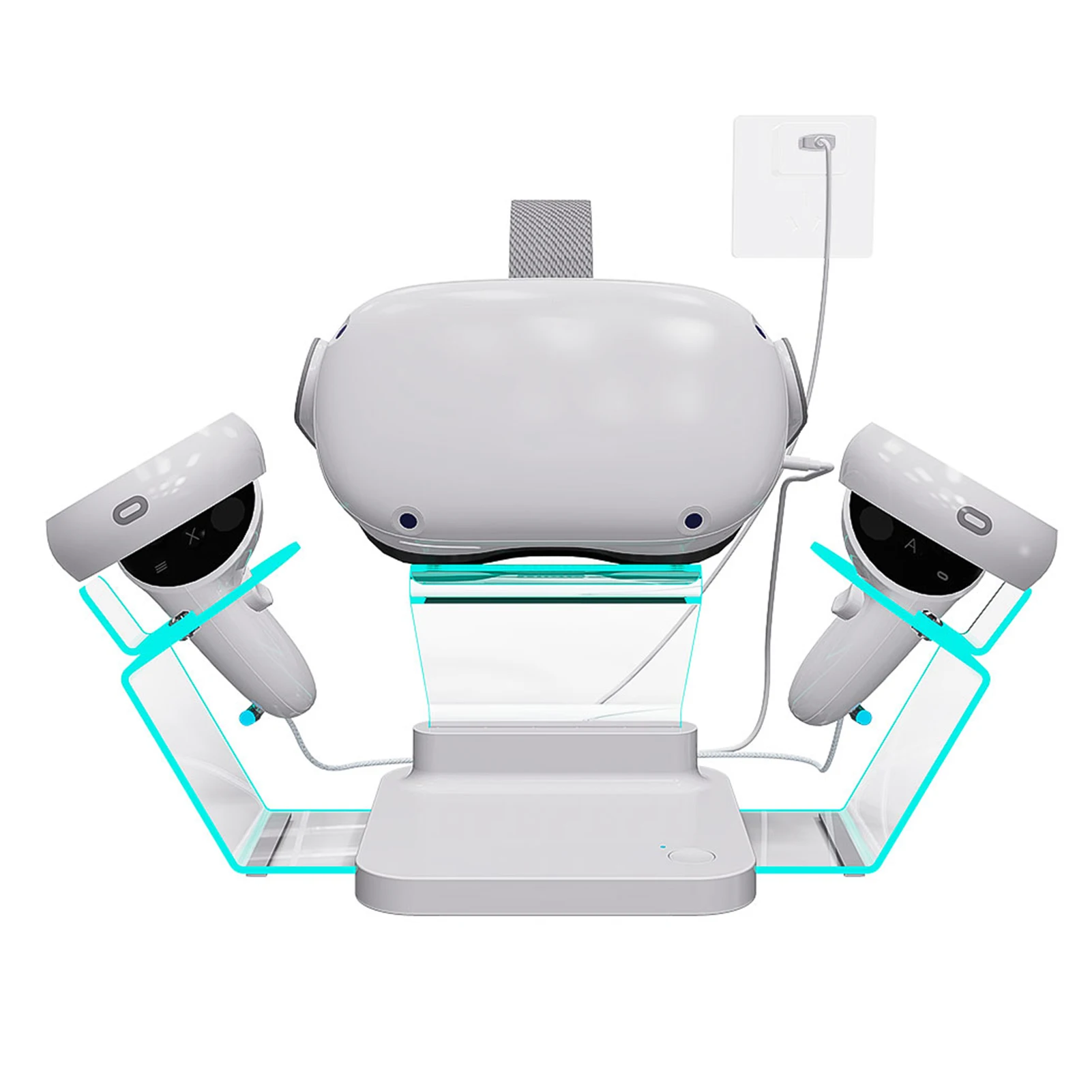 

VR Glasses Charging Display Stand Durable Universal Version Magnetic Charging Dock Station Suitable For Most VR Devices