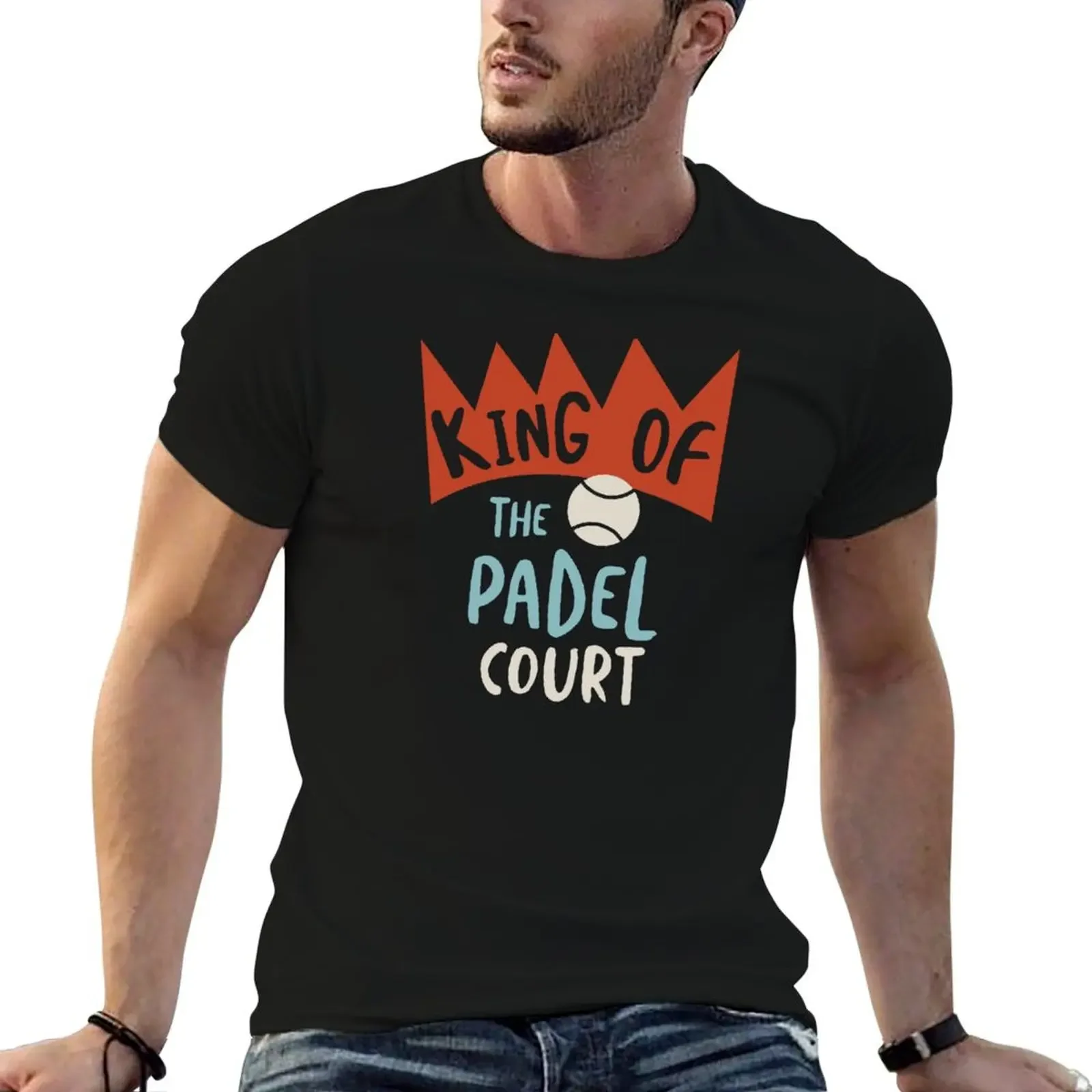 Футболка Padel King of the Court для мальчика мешковатые рубашки футболка большого размера