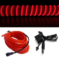 rgb flexible neon led usb lights el wire assembly car environment light for automotive interior decoration lighting accessories