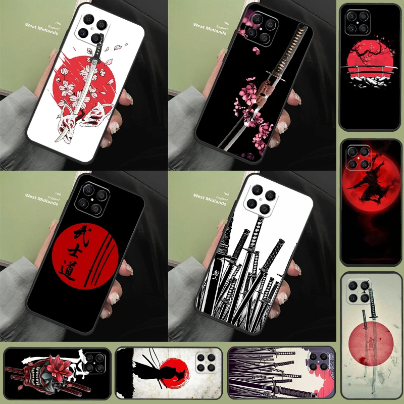 Japan Samurai Ninja Ronin Case For Huawei P20 P30 P40 P50 Pro Lite P Smart 2019 Nova 5T 9 Honor X7 X8 X9 50 Cover