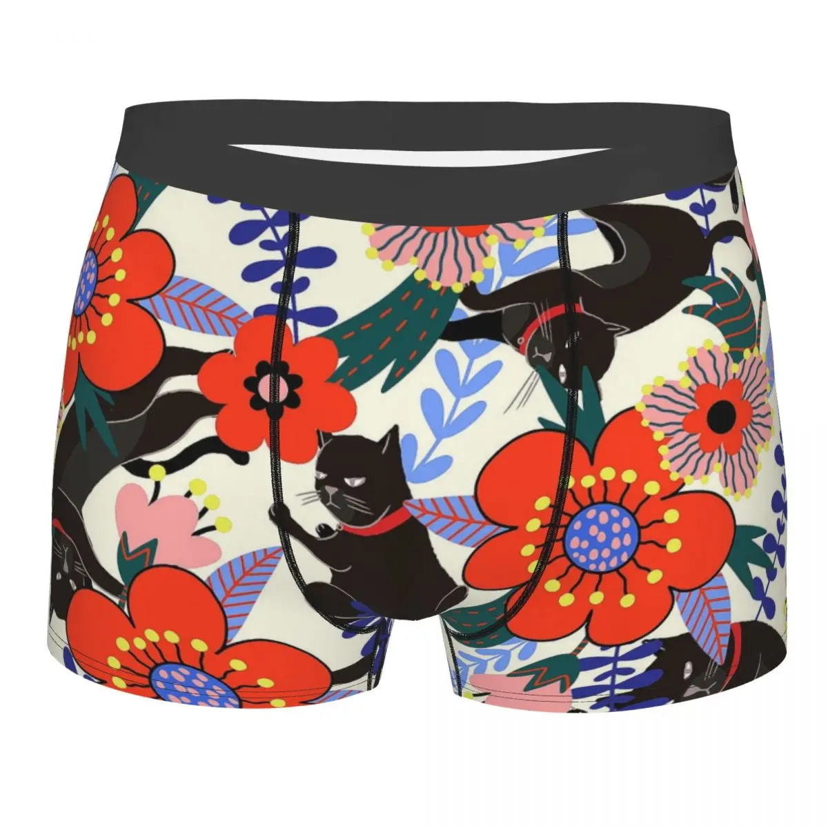 

Flowers Cat Meek Haughty Languor Vivacious Sprout Underpants Cotton Panties Man Underwear Ventilate Shorts Boxer Briefs