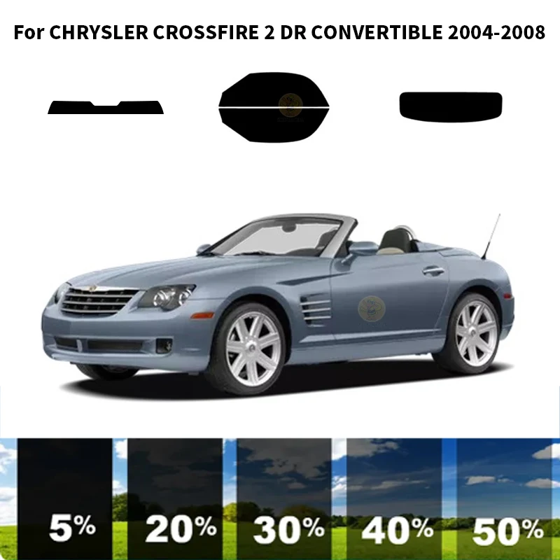 

Precut nanoceramics car UV Window Tint Kit Automotive Window Film For CHRYSLER CROSSFIRE 2 DR CONVERTIBLE 2004-2008