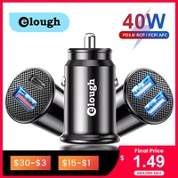 elough usb c car charger qc 3 0 40w 5a type pd fast charging car phone charger for iphone 12 13 pro huawei