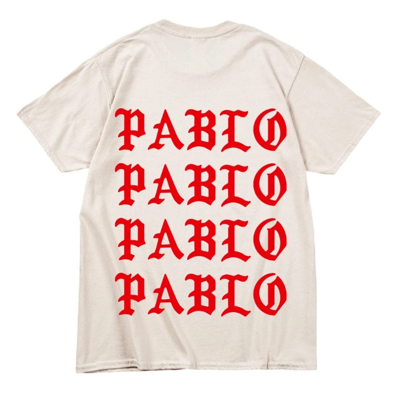

Kanye West Pablo T Shirt Men I Feel Like Paul Print Short Sleeves T-Shirt Anti Season 3 Hip Hop Social Club Rapper Tops Tees