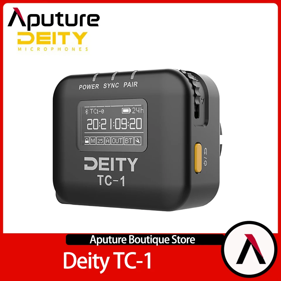 

Deity TC-1 Wireless Timecode Box Generator Portable Omnidirectional Mic for Studio Video Vlog Photography Live Streaming