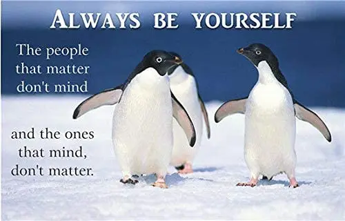 

New Vintage Retro Metal Tin Sign Always Be Yourself Penguin Garage Home Kitchen Bar Pub Hotel Wall Decor Signs 12X8Inch