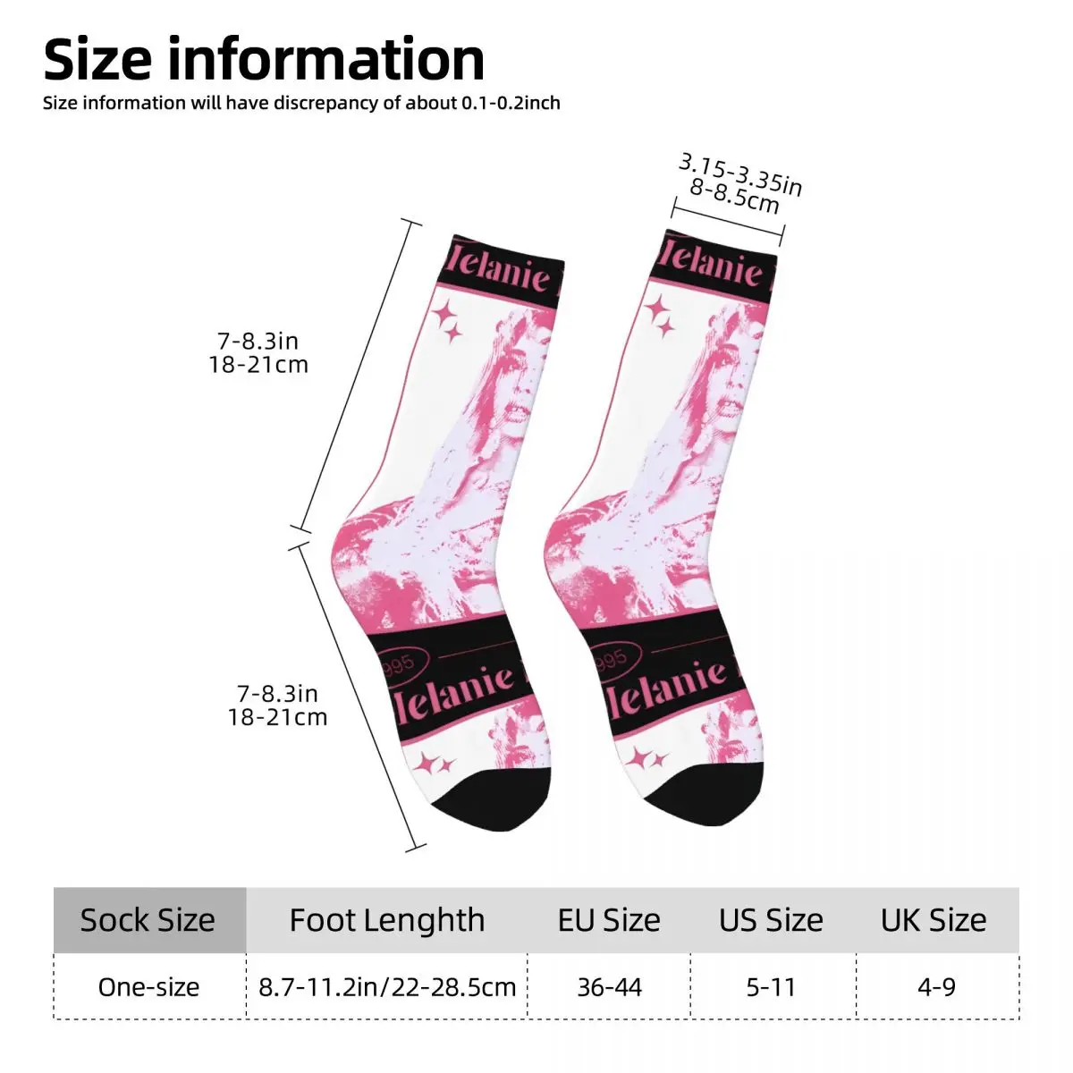 Забавные сумасшедшие носки для мужчин Badass в стиле хип-хоп Harajuku Melanie Martinez