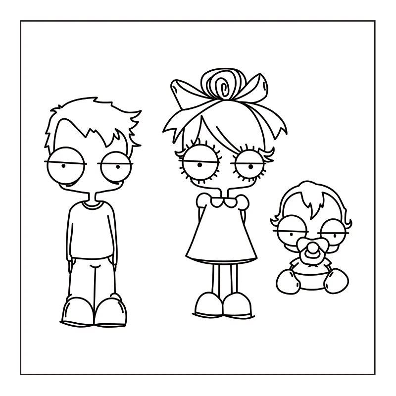 

Brother And Sister Clear Transparent Stamp DIY Card Album Photo Making Scrapbooking Crafts Stencil New 2022