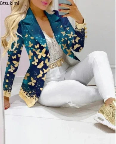 Btsukimi Полиэстер Строгий женский брючный костюм