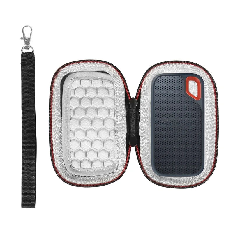 

Жесткий чехол для переноски, сумка для хранения для San Disk E61 SSD, аксессуары 63HD