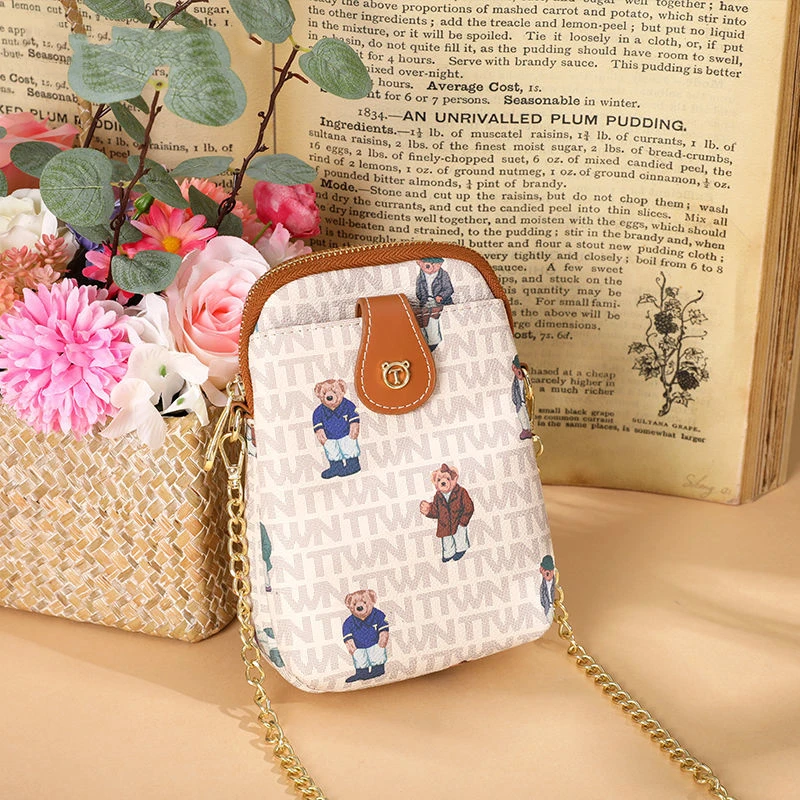

Fashion Small Crossbody Bags Women Mini Cartoon Cute Bear Shoulder Messenger Bag Clutch Bolsas Ladies Phone bag Purse Handbag